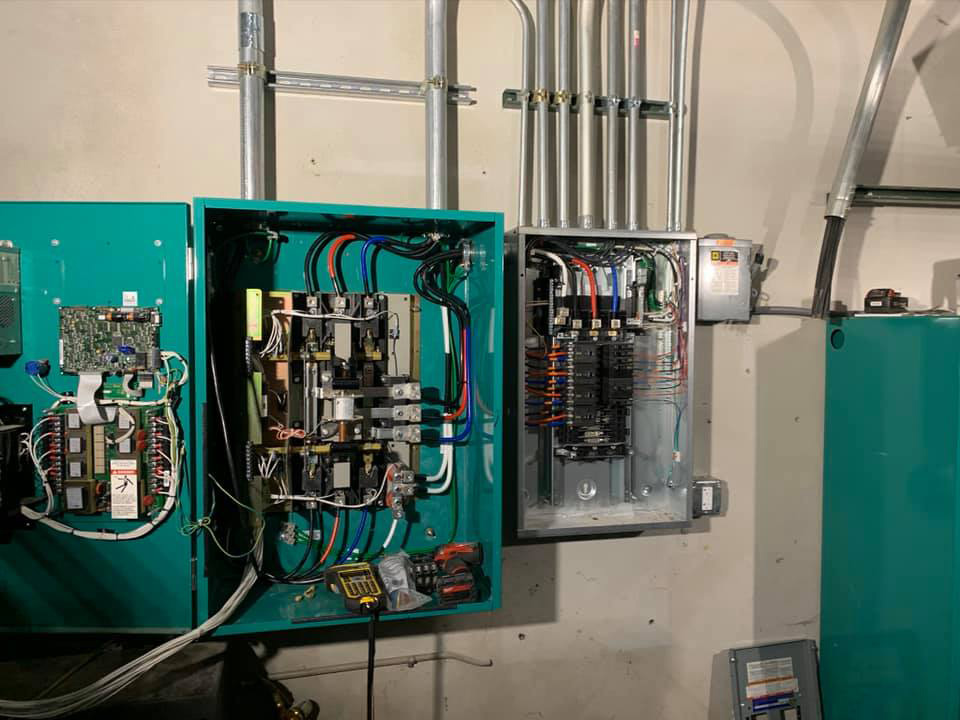 A picture of commercial breaker box fixed by Platinum Electric
