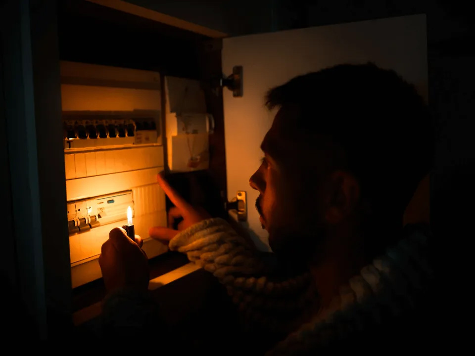 picture of a person lighting the candle in rexburg id