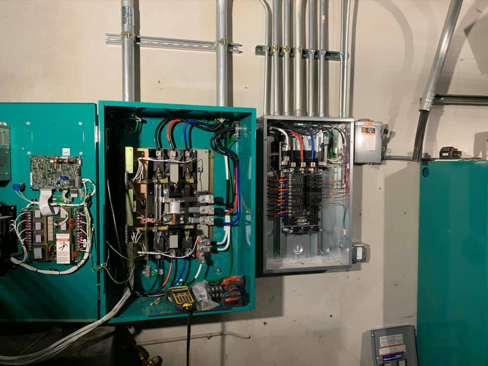 A picture of commercial breaker box fixed in rexburg id by Platinum Electric