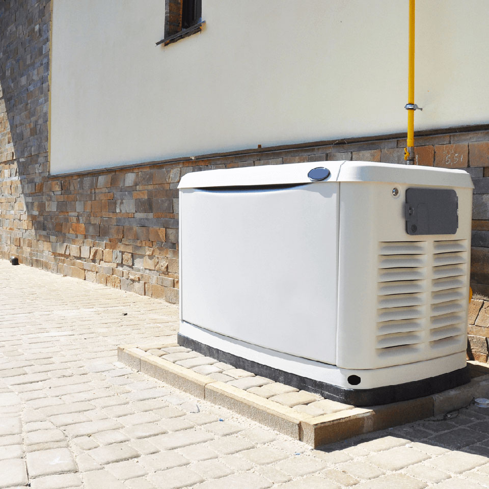 A picture of generator by Platinum Electric powering whole house - rexburg ID Electrician