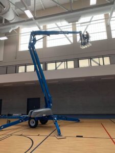 workers working on a lighting project in rexburg id
