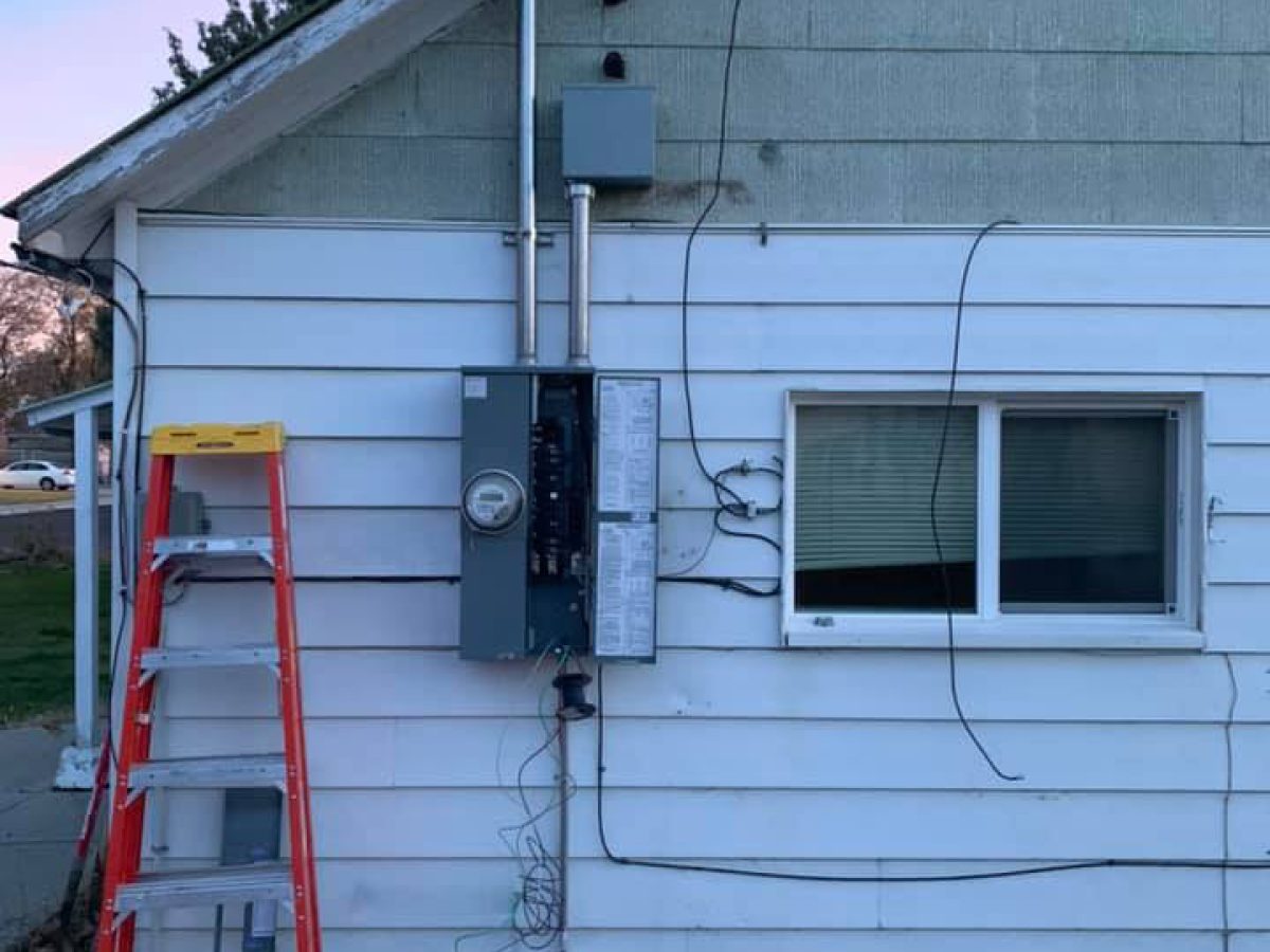 A picture of outside of the house where Platinum Electric did the breaker box fixing project